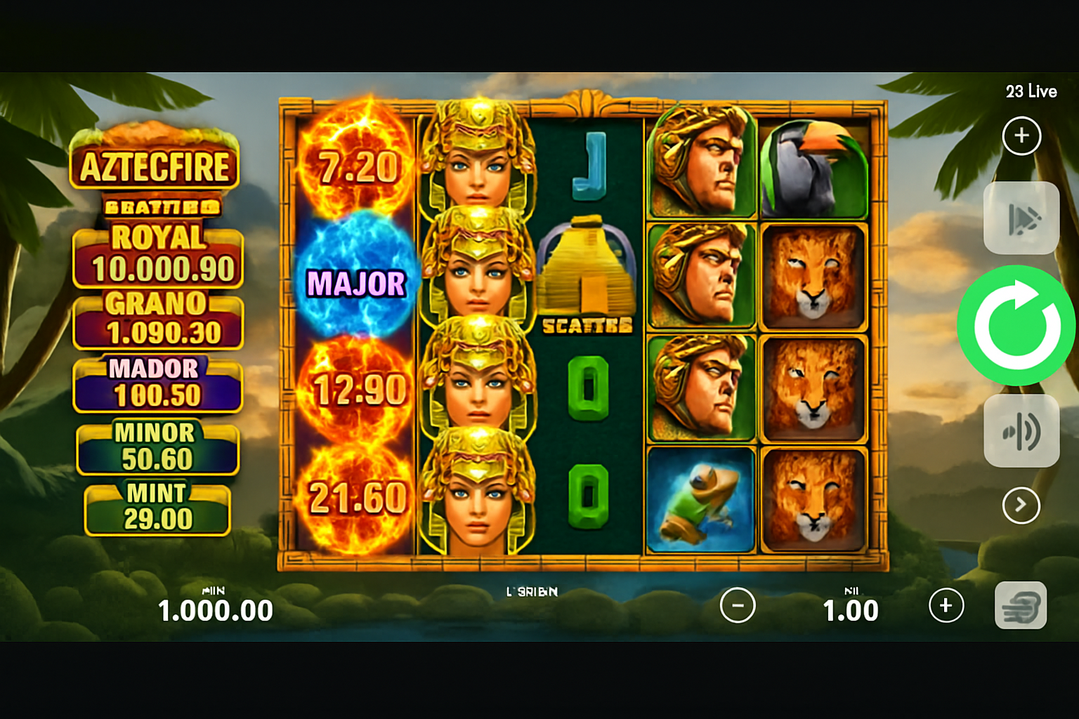 Aztec Fire gameplay
